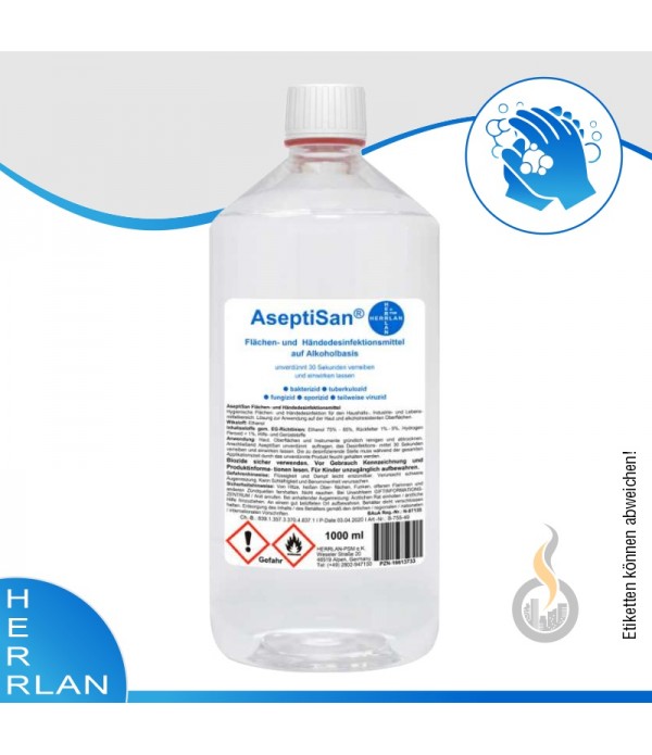 HERRLAN AseptiSan Desinfektion - 1000 ml