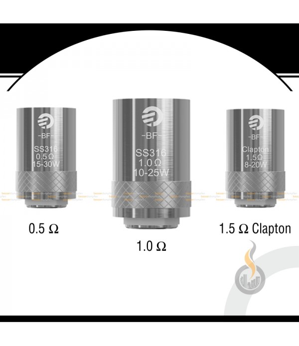 5x Joyetech CUBIS BF SS316 Clapton Ersatz Coils