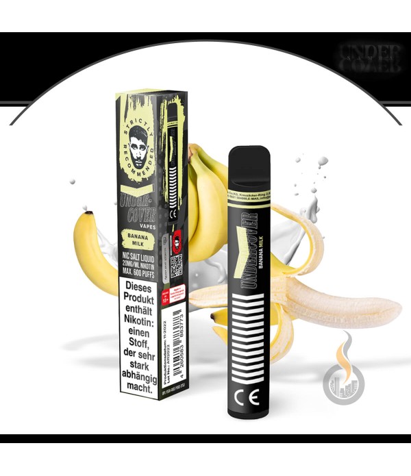 Undercover Vapes by Samra Einweg E-Zig - Banana Milk