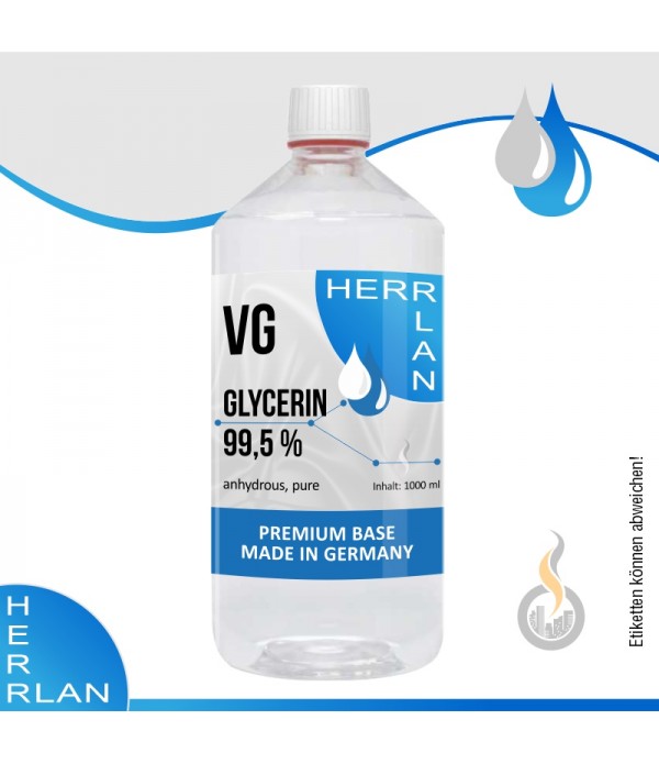 HERRLAN Glycerin pflanzlich (reine VG-Base) - 1 Li...