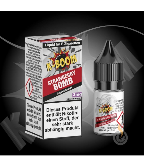 K-BOOM Strawberry Bomb Liquid - 10 ml